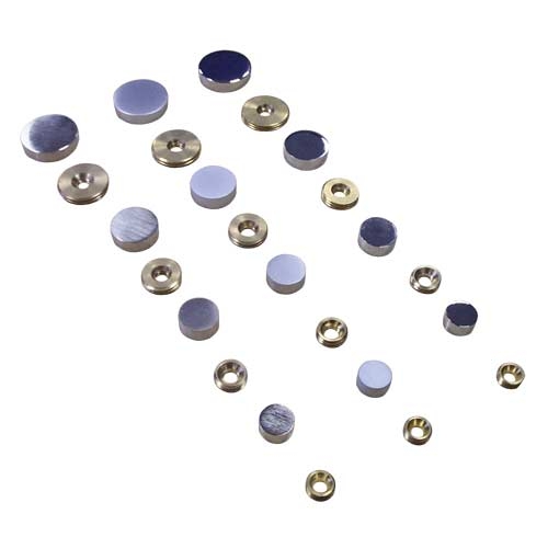 Satin Screw Head Covers 12mm (7238513)