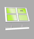 Landscape A3 LED Light Panel 2 wide x 2 high Bevelled (6260715B)