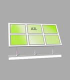 Landscape A3 LED Light Panel 3 wide x 2 high Bevelled (6260815B)