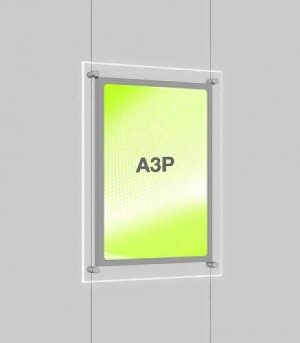 Portrait LED Light Window Pocket Display Kit Single A3 (6201015)