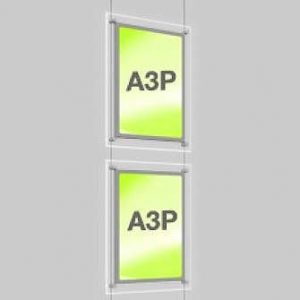 Portrait LED Light Window Pocket Display Kit Double A3 (6201115)