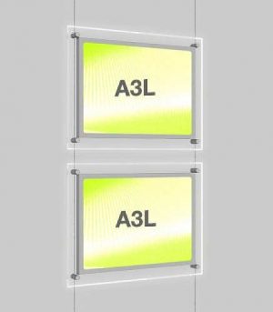 Landscape LED Light Window Pocket Display Kit Double A3 (6201615)