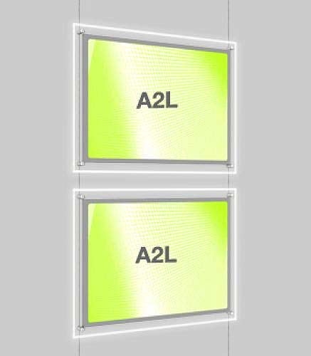 Landscape LED Light Window Pocket Display Kit Double A2 (6202615)