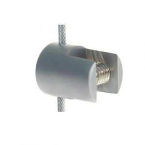Satin Vertical Cable Clip to hold panels up to 8mm (6221213)