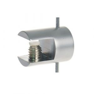 Satin Horizontal Cable Clip to hold shelves up to 8mm (6221413)