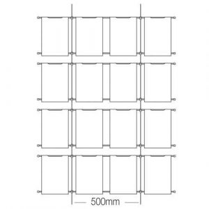Cable Hook On Pocket 16xA4 4 high x 4 wide (6254215)