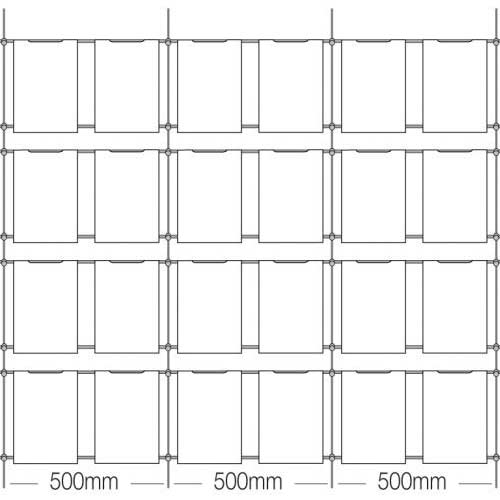 Cable Hook On Pocket 24xA4 4 high x 4 wide (6254515)