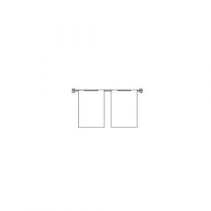 Hook On Wall Pocket Display Kit 2xA4 1 high x 2 wide (6253015)