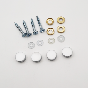 satin screws head covers with screws and washers